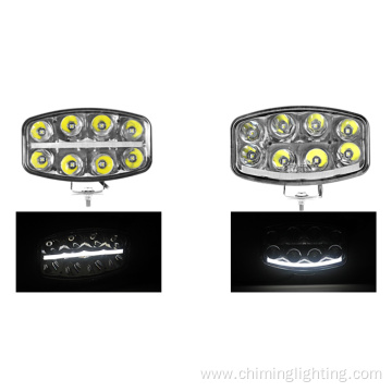 9.6 inch led driving light heavy truck driving oval led work light led truck square driving led light